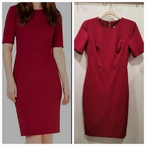 Trina Turk red dress Sz 0, business casual, special occasion, pre-owned